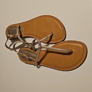 Gianni Bini Sandals Color Gold and tan Size 9